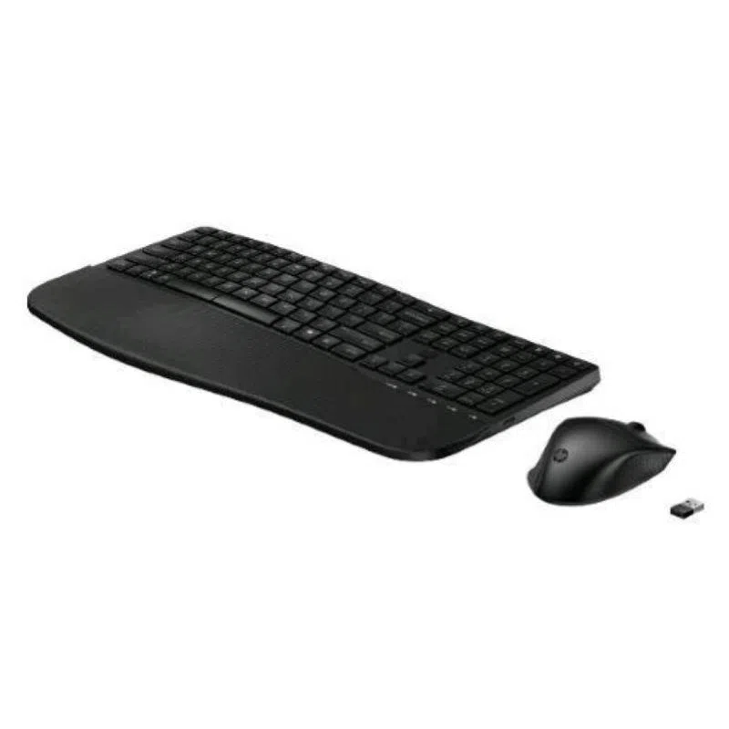 Hp 685 comfort dual-mode kit tastiera ergonomica wireless + bluetooth layout italiano + mouse ottico 5 tasti 4.000 dpi nero