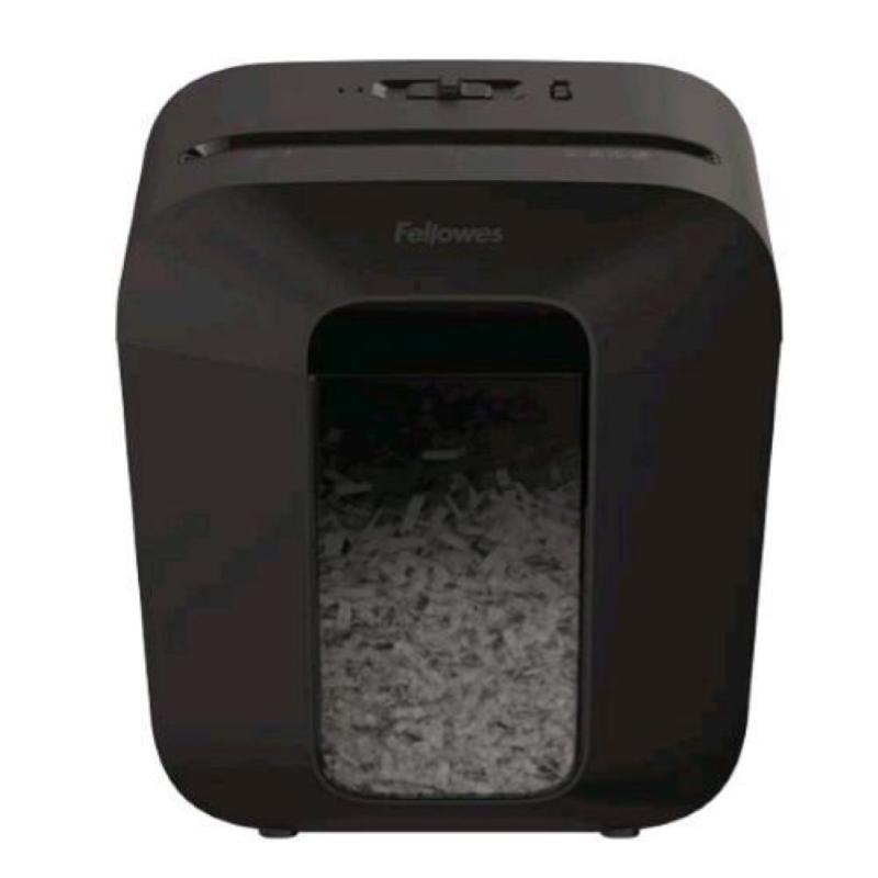 Fellowes lx25 distruggidocumenti a frammento cestino 11.5 lt capacita` 6 fogli nero