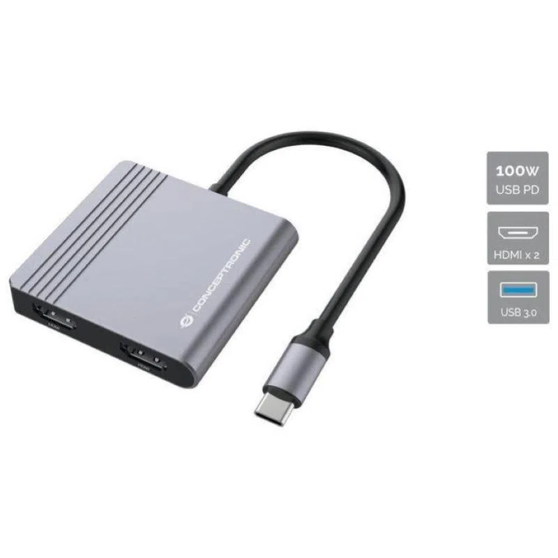Conceptronic donn13g 4-in-1 docking station usb 3.2 gen1