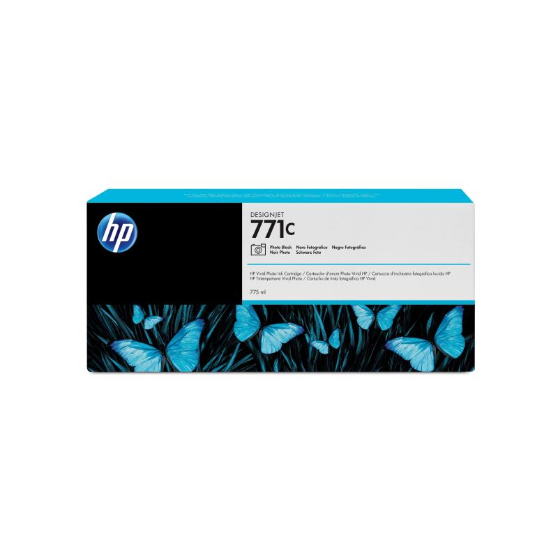 Hp cartuccia inchiostro nero fotografico designjet 771c, 775 ml
