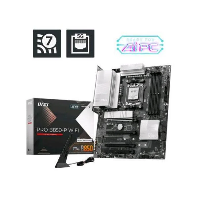 Msi pro b850-p wifi scheda madre atx socket am5 ddr5 per amd ryzen componenti pc