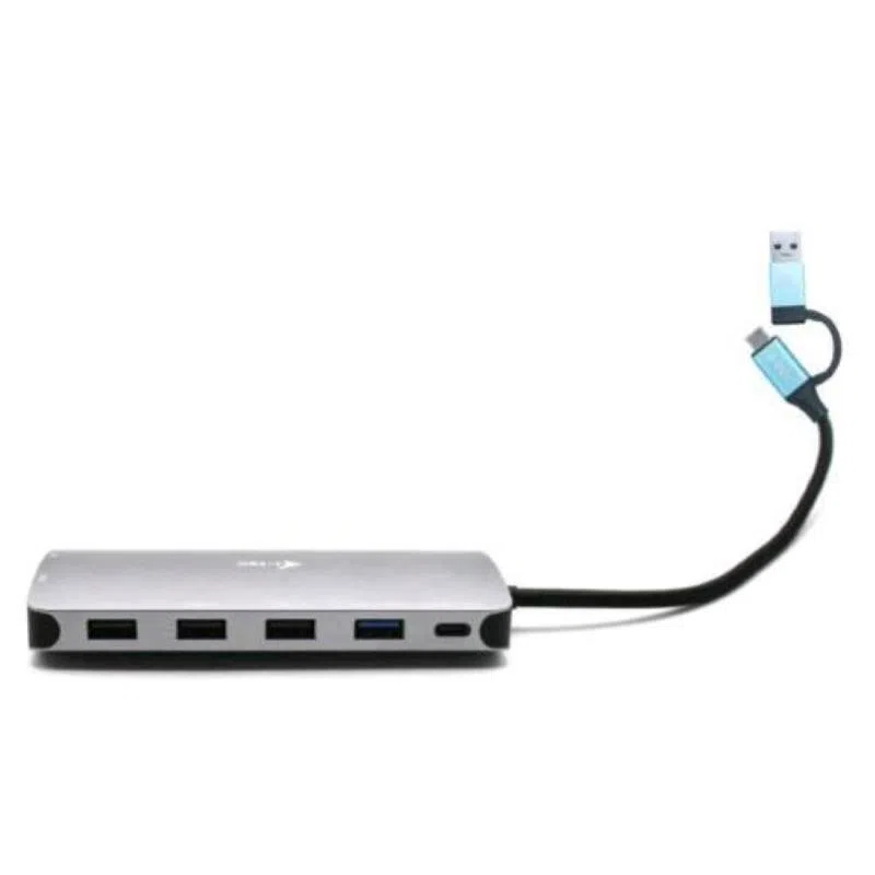 I-tec usb 3.0 usb-c-thunderbolt 3x display metal nano dock with lan power delivery 100w — 2