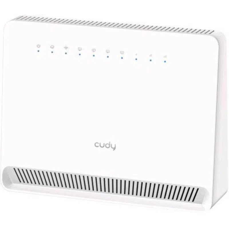 Cudy lt400v router wi-fi 4g n300 bianco con slot sim e 4 porte ethernet modem
