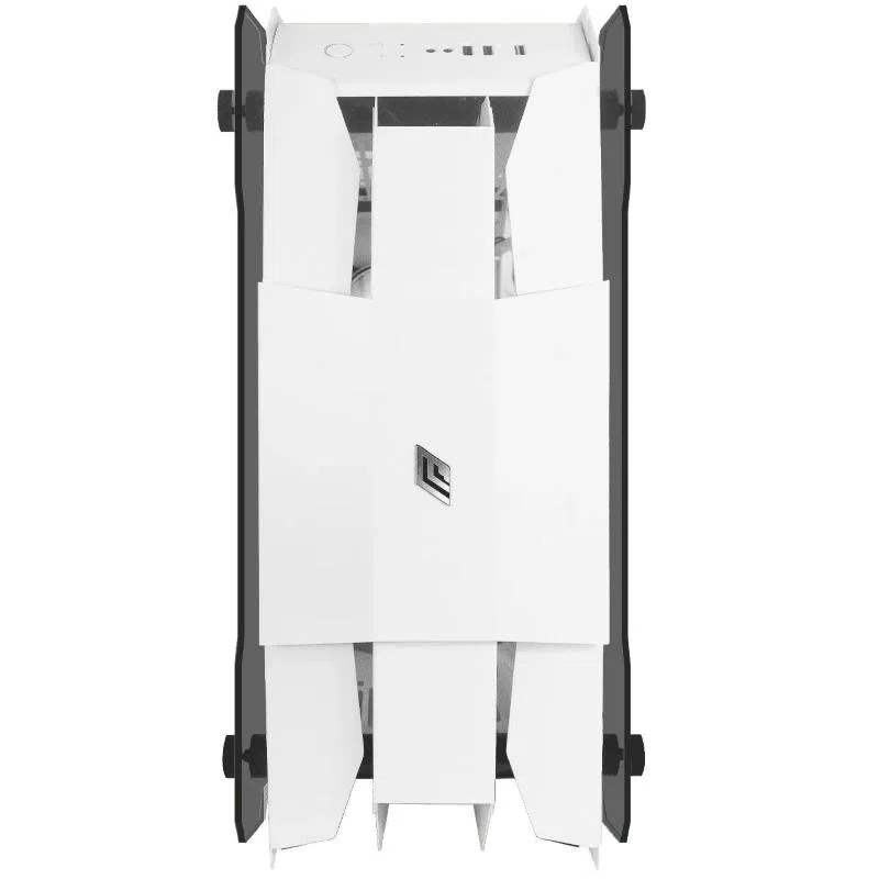 Noua ego z5 case full-tower gaming e-atx atx m-atx mini-itx frontale in metallo pannelli laterali in vetro temperato3xusb 3.0 1xventola pwm argb bianco — 2