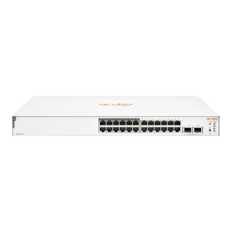 Hp enterprise aruba instant on 1830 24g 12p class4 poe 2sfp 195w gestito l2 gigabit ethernet 10-100-1000 supporto power over ethernet 1u — 2