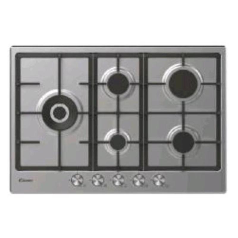 Candy chg7wl4wtx piano cottura a gas 5 fuochi piano in acciaio