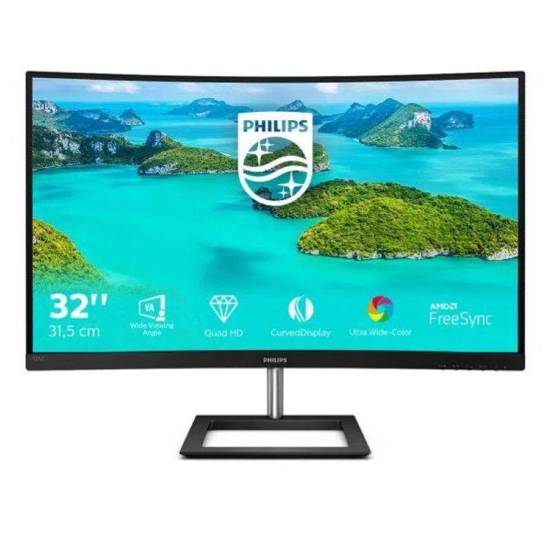 Philips monitor 31.5`` led va curvo 325e1c - 00 2560 x 1440 quad hd tempo di risposta 4 ms — 2