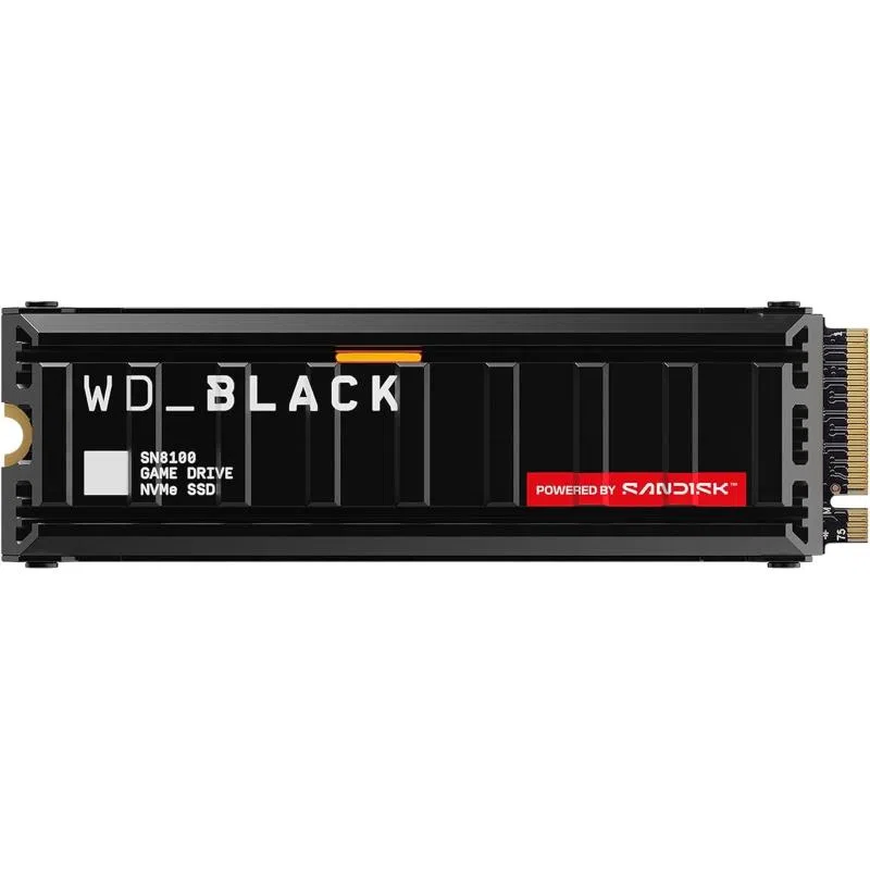 Western digital black sn8100 ssd 1tb nvme m.2 2280 pci express 5.0 x4 crittografato tcg opal encryption 2.02 dissipatore integrato nero — 2