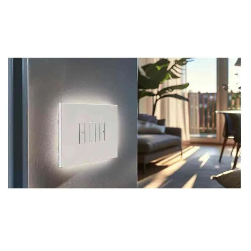 Interruttore intelligente smart per tende e tapparelle i3s plus bianco minerale - in gres porcellanato (lsw2i3st)