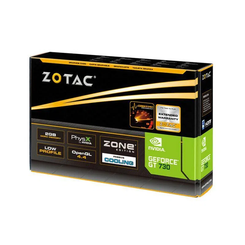 Zotac nvidia geforce gt 730 zone edition 4gb ddr3 pci express x16 2.0.