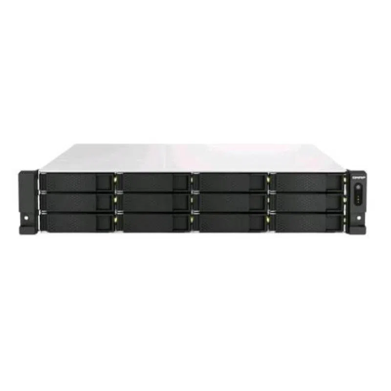 Qnap ts-h1887xu-rp nas chassis rack 2u intel xeon e-2336 2.9ghz ram 32gb-18 bay hdd/ssd 2.5/3.5-lan 100/1000/2500 mbps-colore nero