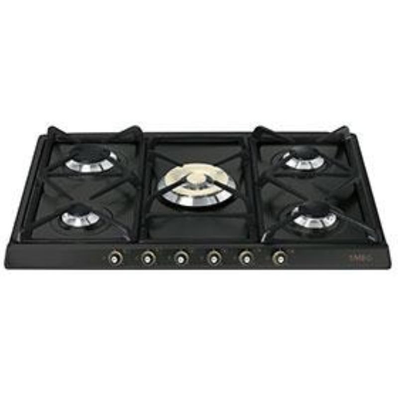 Smeg Piano Cottura Incasso Gas 5 Zone 70/75cm Antracite Sr775ao 8017709140854