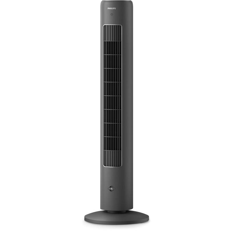 Philips serie 5000 ventilatore a torre 105 cm 40w autorotante 3 velocita` con telecomando e timer grigio scuro