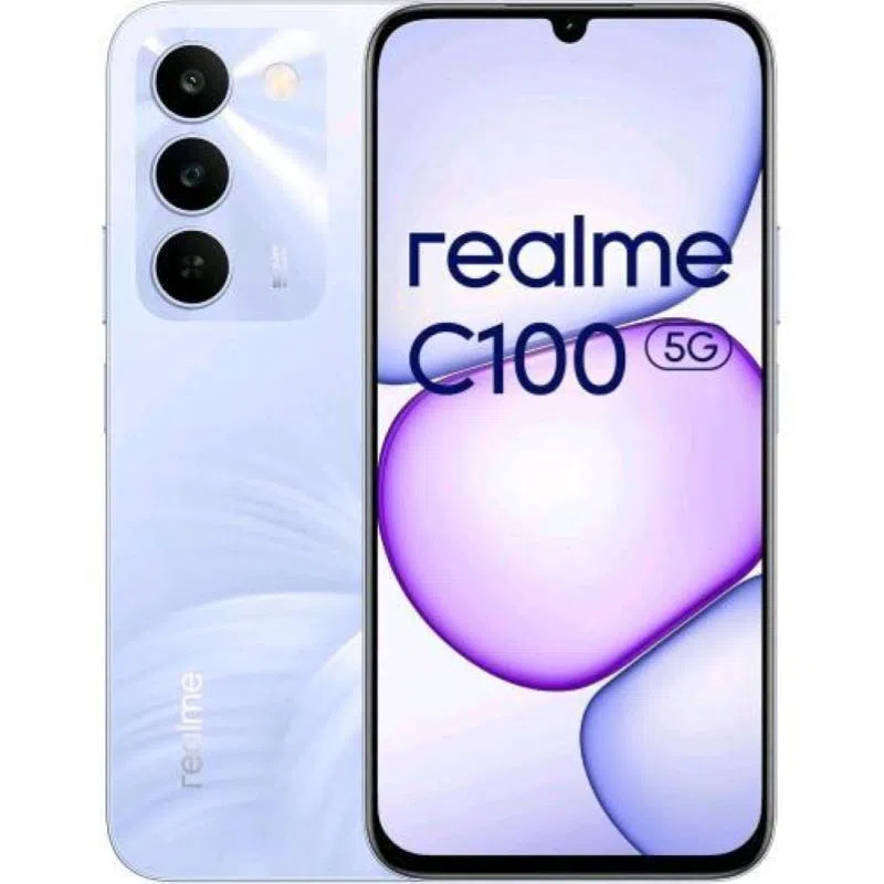 Realme c100 5g dual sim 6.8 octa core 256gb ram 4gb 5g italia purple — 2