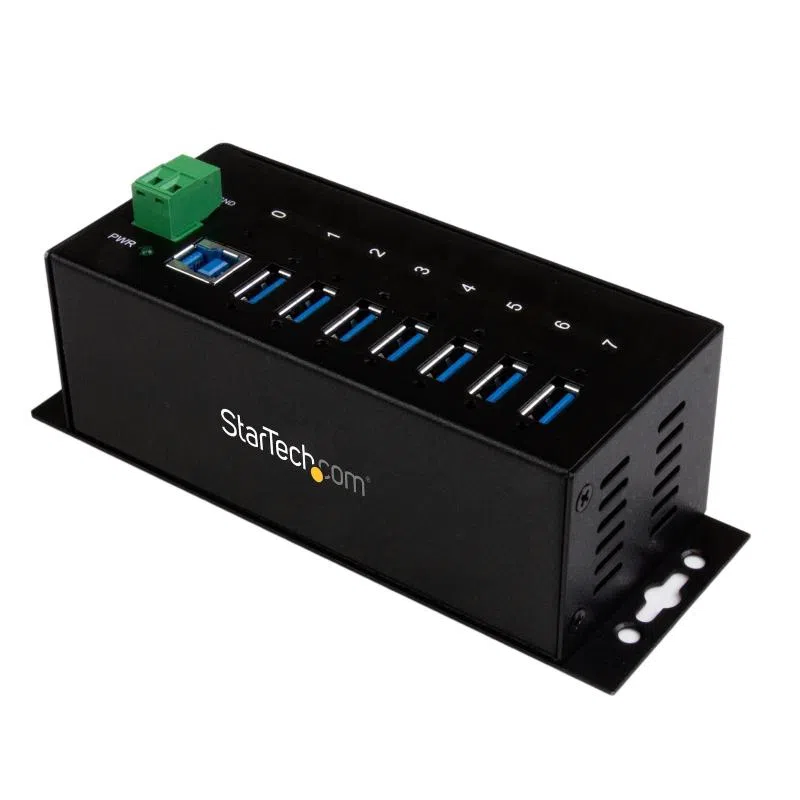 Startech.com hub industriale usb 3.0 a 7 porte - perno e concentratore usb 3.0 con protezione esd