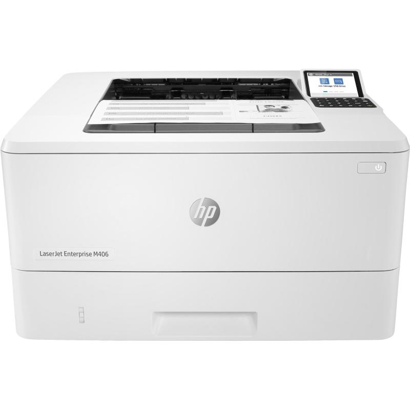 Hp laserjet enterprise m406dn stampante laser b/n duplex a4 usb lan gigabit 40ppm 1200 x 1200 dpi — 2