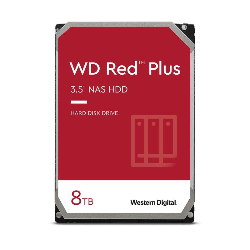Western digital hd 3,5 8tb 5640rpm 256mb red plus sata3 nas storage