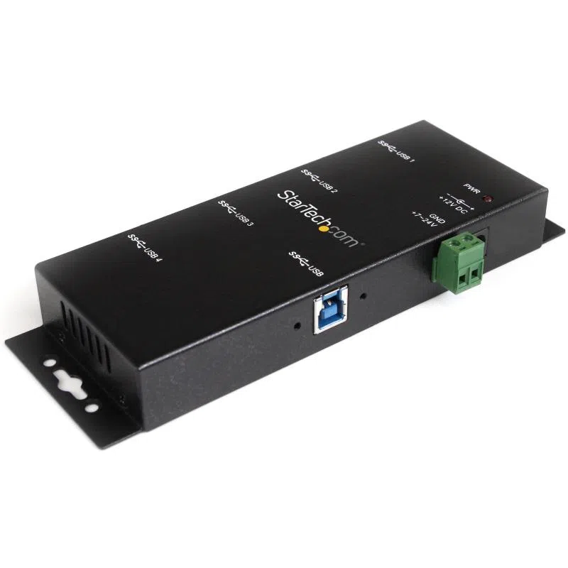 Startech resistente hub usb 3.0 per settore industriale a 4 porte predisposto per il montaggio