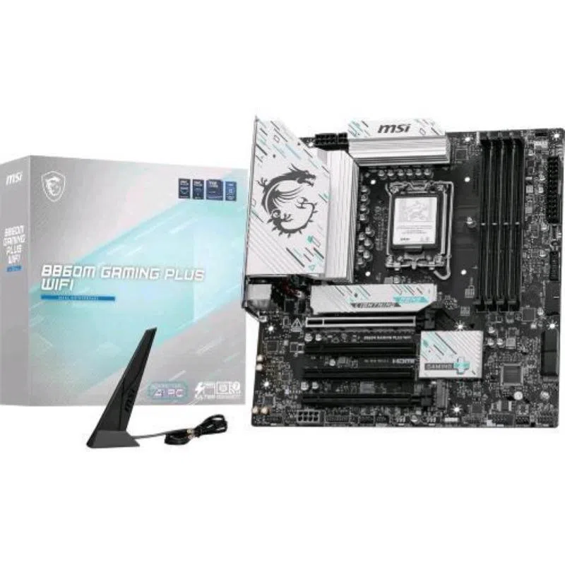 Msi b860m gaming plus scheda madre micro atx lga 1851 ddr5 wi-fi 7 intel b860