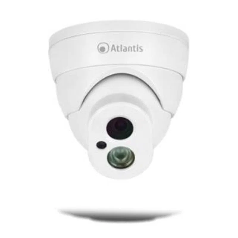 Videocamera ip atlantis a11-905a-dp bianca-4mpixel supp.poe-dome sens. 1/2.8cmos ov-2520x1520 doppio str.-ott.fissa ir cut ip66