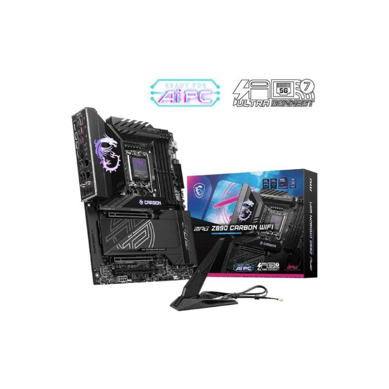 Msi scheda madre z890 carbon wifi std mpg z890 carbon wifiz890lga18514ddr53pciex165m.22tbt41usbc3. — 2