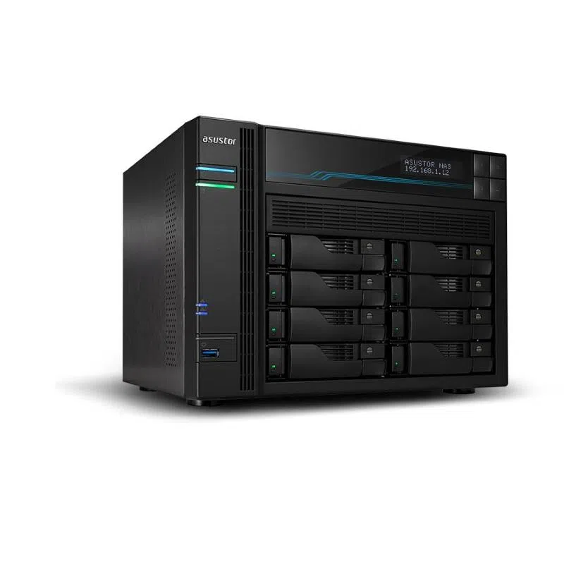Nas asustor as6510t x 10slot 3.5/2.5>no hd< qc 2.1ghz-8gb ddr4 -2p 2.5gbe 2p 10g-2p usb3.2-2 x m.2 nvme/sata-gar.3y