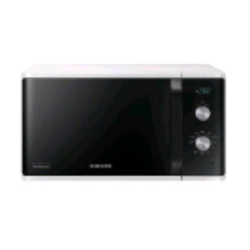 Samsung mg23k3614aw/et forno a microonde grill dual dial 23l 800w grill 1100w mecanico rivestimento ceramic inside nero bianco
