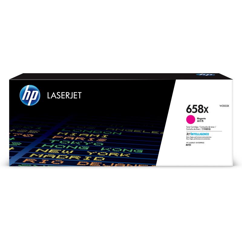 Hp cartuccia toner magenta originale laserjet 658x ad alta capacità