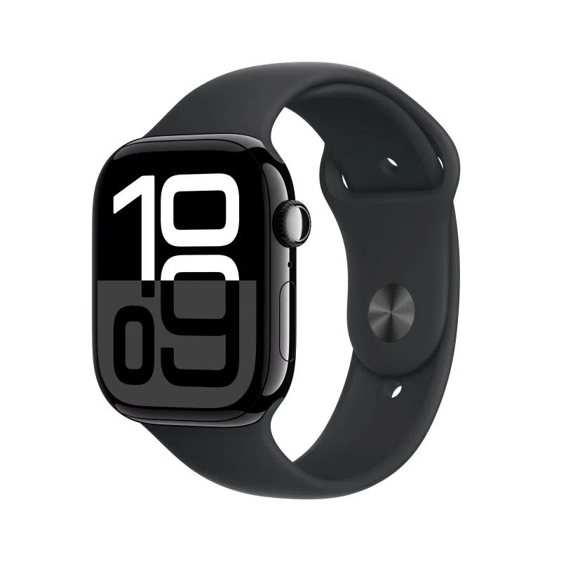 Apple watch 10 46mm gps jet allumin.nero nero sport band s/m