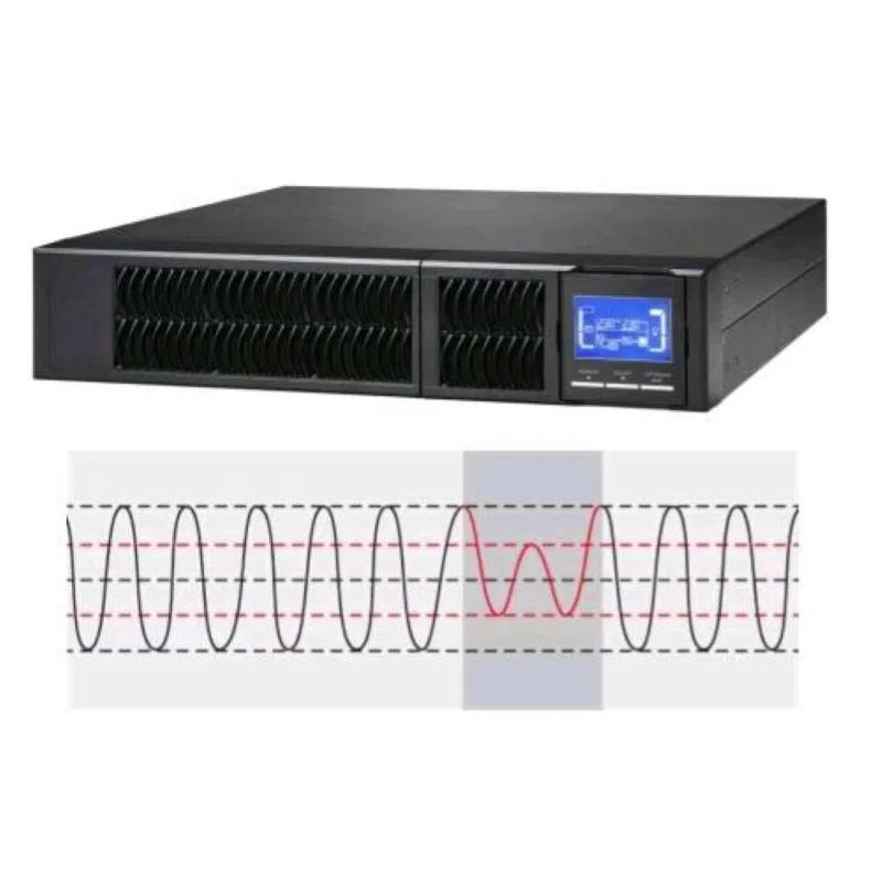 Adj 650-01004 ups serie server rack 1 kva online series 8 x iec + rs232 + epo lcd csb nero