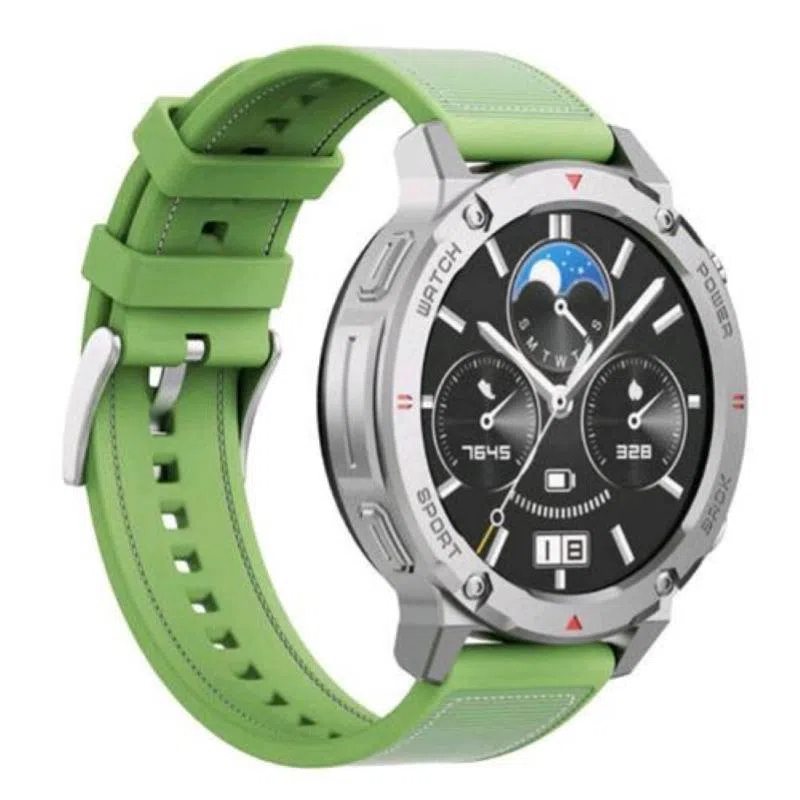 Imiki c1 explorer scout d2 smartwatch monitoraggio della salute livello ossigeno nel sangue diverse modalita` sportive cassa acciao silver cinturino sport verde