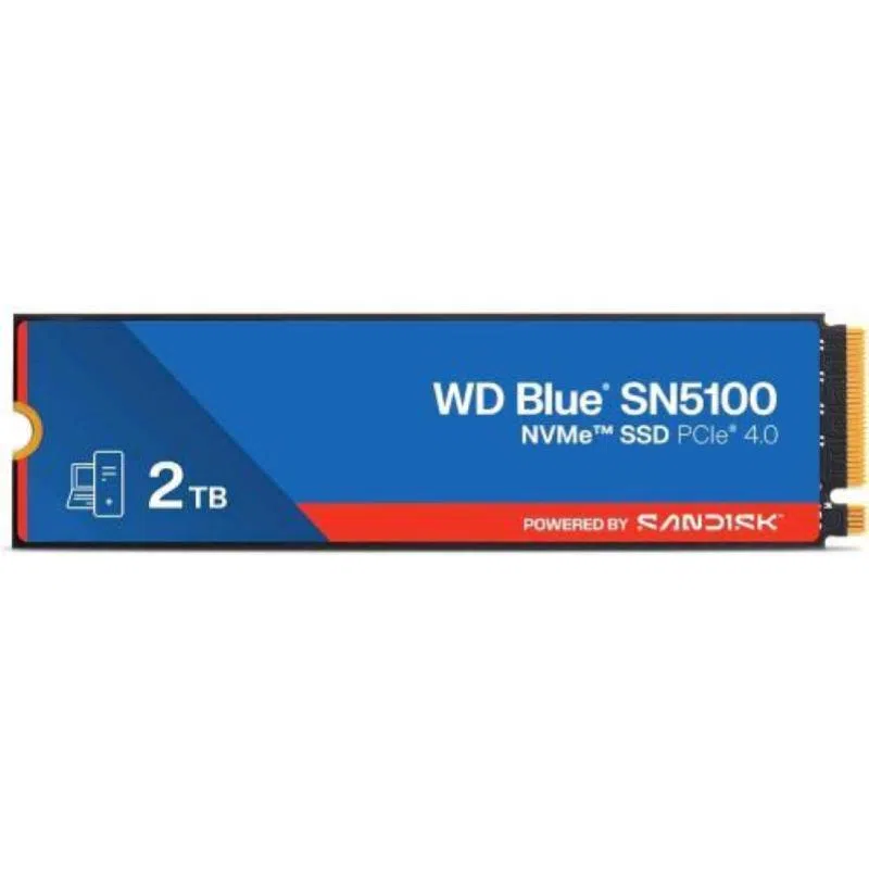 Western digital wd blue sn5100 ssd 2tb m.2 nvme pcie 4.0 7100/6700 mb/s — 2