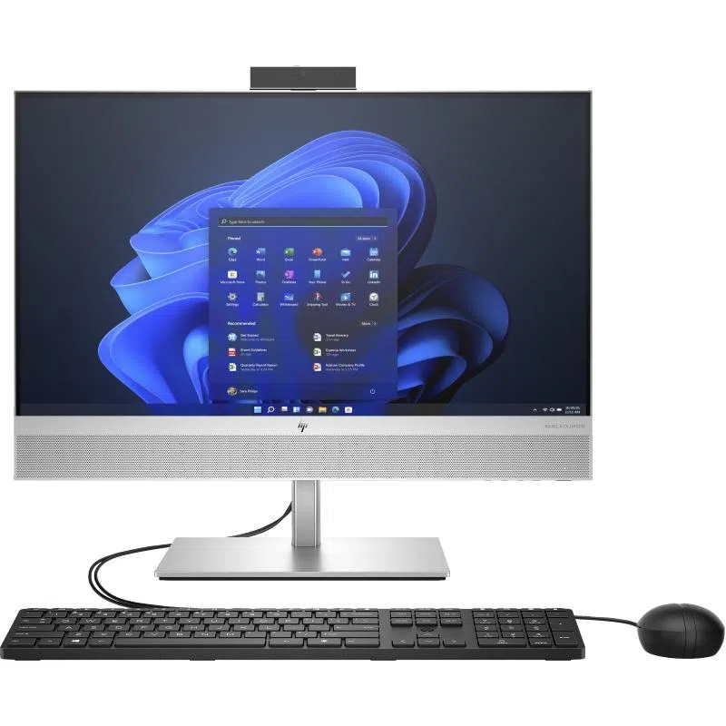 Hp eliteone 840 g9 all in one 23.8 touch screen i7-14700 ram 16gb-ssd 512gb nvme-intel uhd graphics-altoparlanti webcam 5mpx-wi-fi 6e-win 11 prof argento (99a51et#abz)