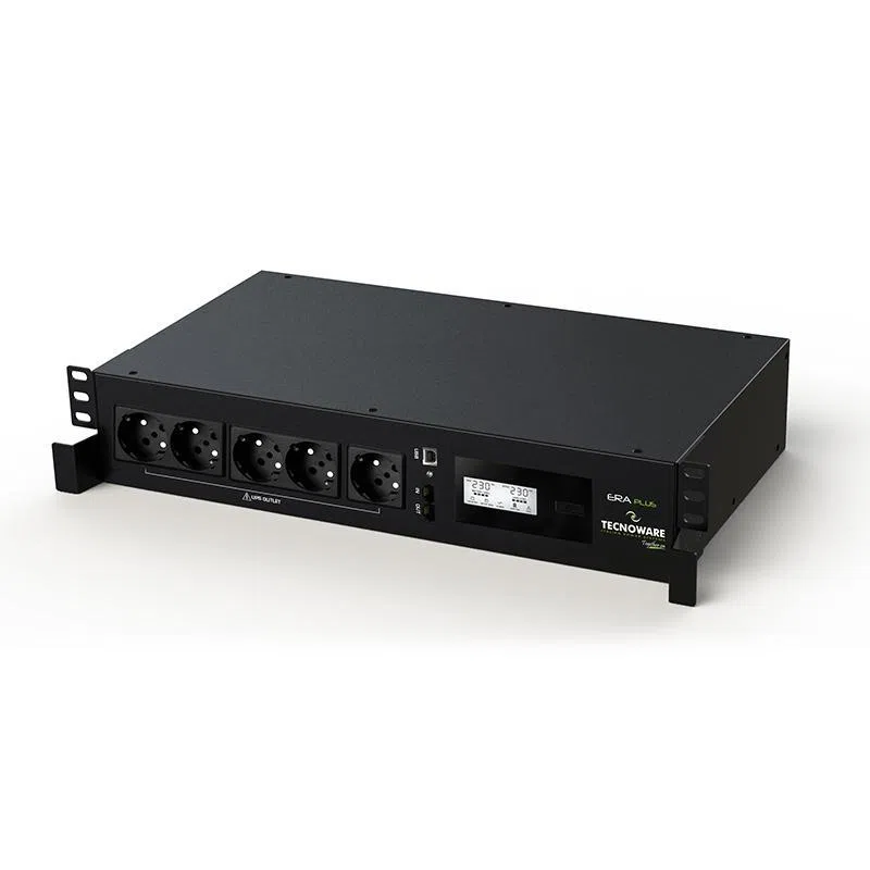 Tecnoware era plus 1200 ups rack mount 1200va/840w tecnologia lineinteractive con stabilizzatore pseudosinusoidale 5 prese ac — 2