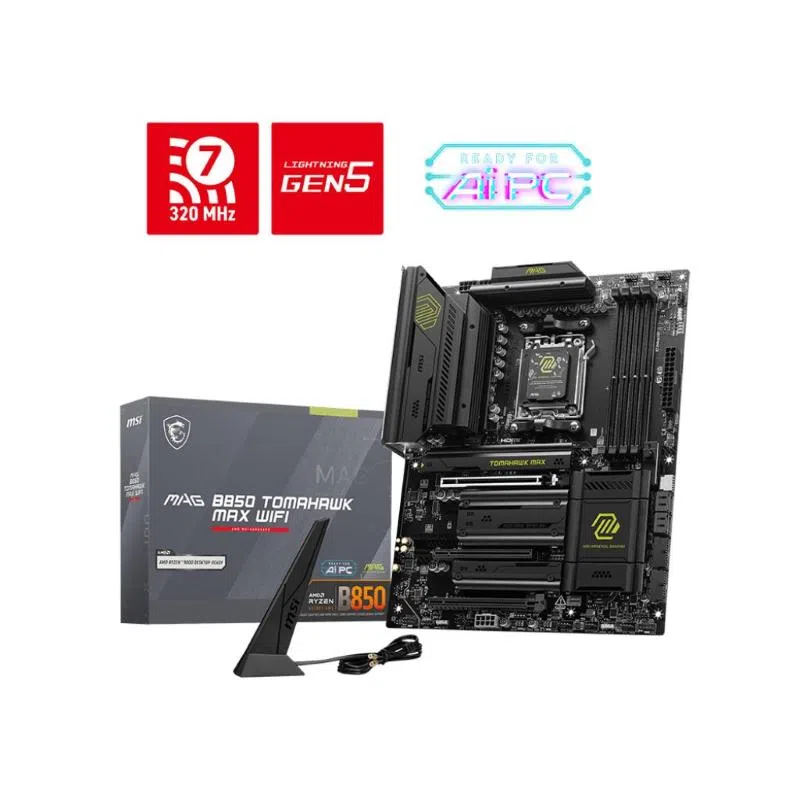 Msi mag b850 tomahawk max wifi scheda madre atx socket am5 wi-fi 7 ddr5 amd ryzen — 2