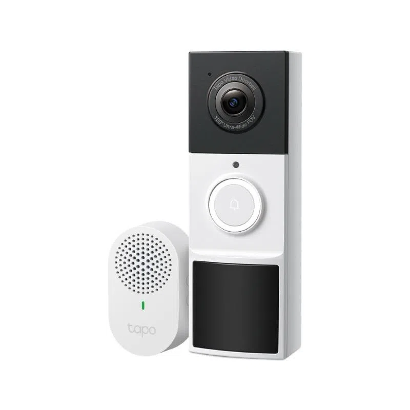 Videocampanello tp-link tapo d210 a batteria 1tapod210+1tapod100c, 2k 3mp 160Â°diagonal live16:9 color nightvision