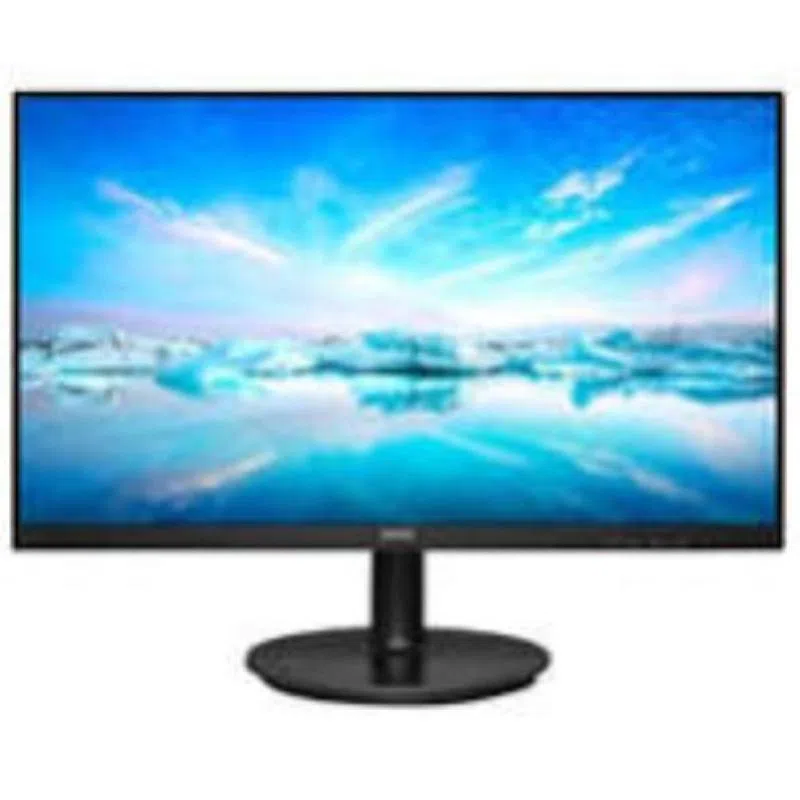 Philips monitor 221v8a da 22``, adaptive sync 75 hz, va, full hd, 4 ms, hdmi, vga, casse audio integrate, attacco vesa, nero — 2