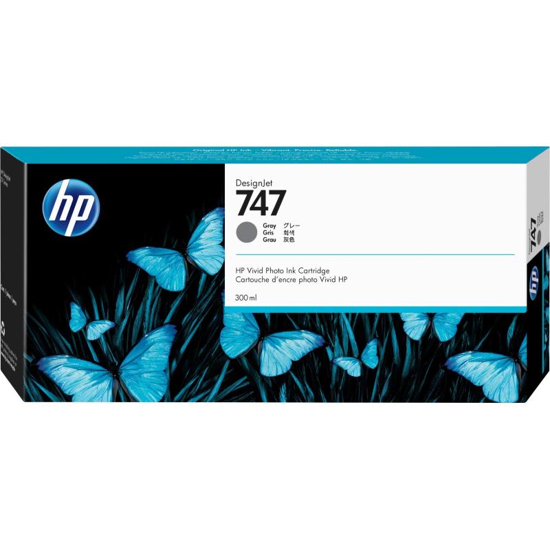 Hp cartuccia di inchiostro grigio 747 designjet da 300 ml