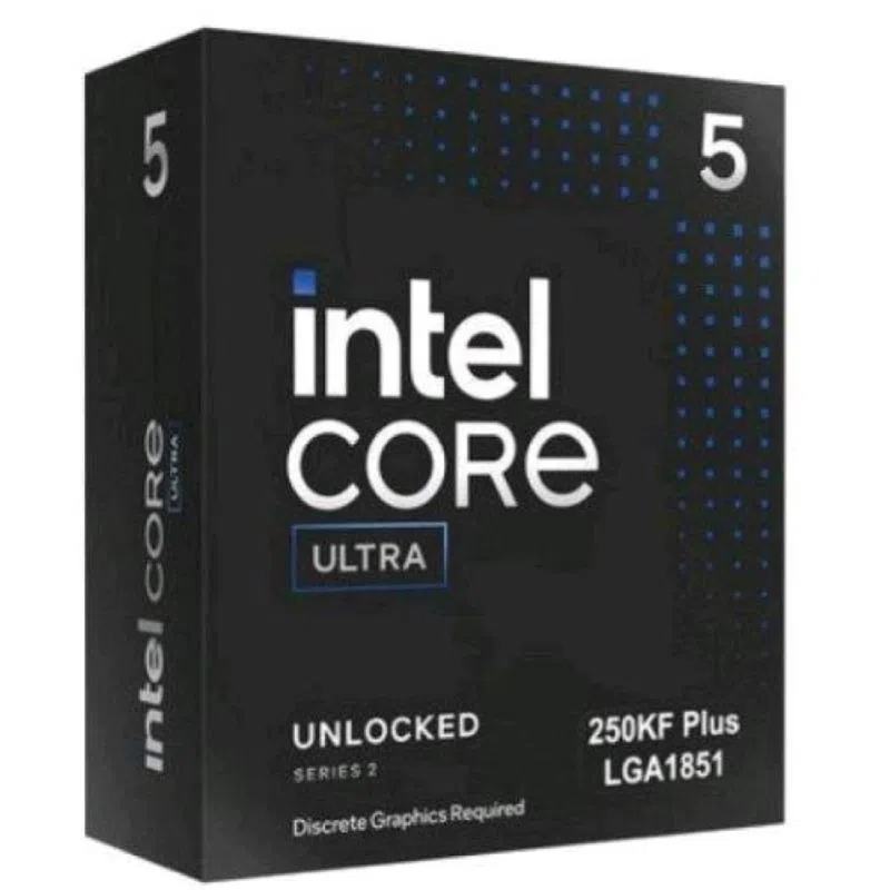 Cpu intel core ultra 5 250kf plus 4,2ghz (5,3ghz turbo) 18core bx80768250kf 30mb lga1851 125w box no fan gar. 3anni — 2
