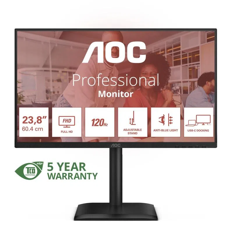 Monitor 23,8 ips 120hz reg alt usbc — 2