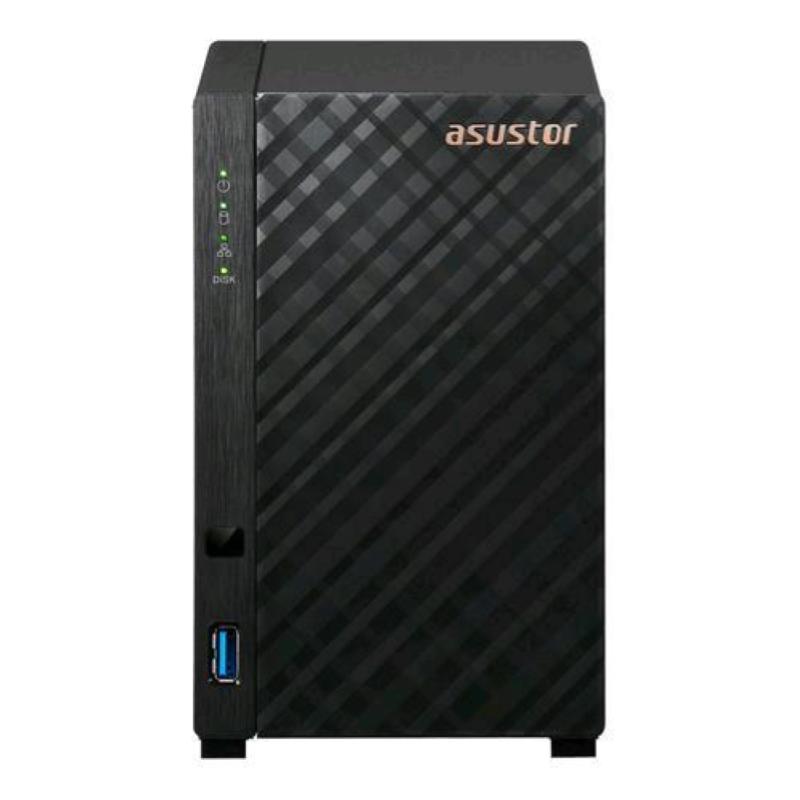 Asustor as1102tl server nas 2 bay hdd serial ata iii 3.5 realtek rtd1619b 1,7 ghz ram 1gb lan: 100,1000 mbit/s nero