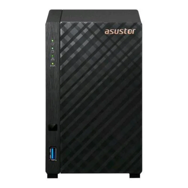 Asustor as1102tl server nas 2 bay hdd serial ata iii 3.5 realtek rtd1619b 1,7 ghz ram 1gb lan: 100,1000 mbit/s nero