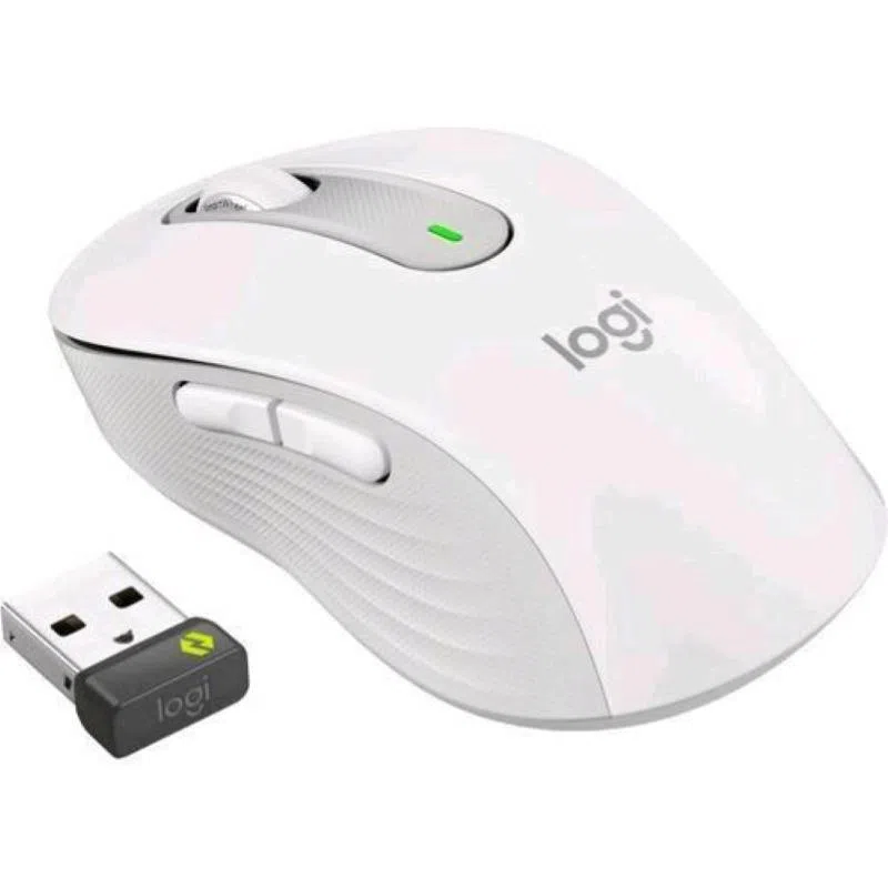 Logitech signature m650 m mouse ottico wireless 2.000 dpi 5 pulsanti white solo mano destra