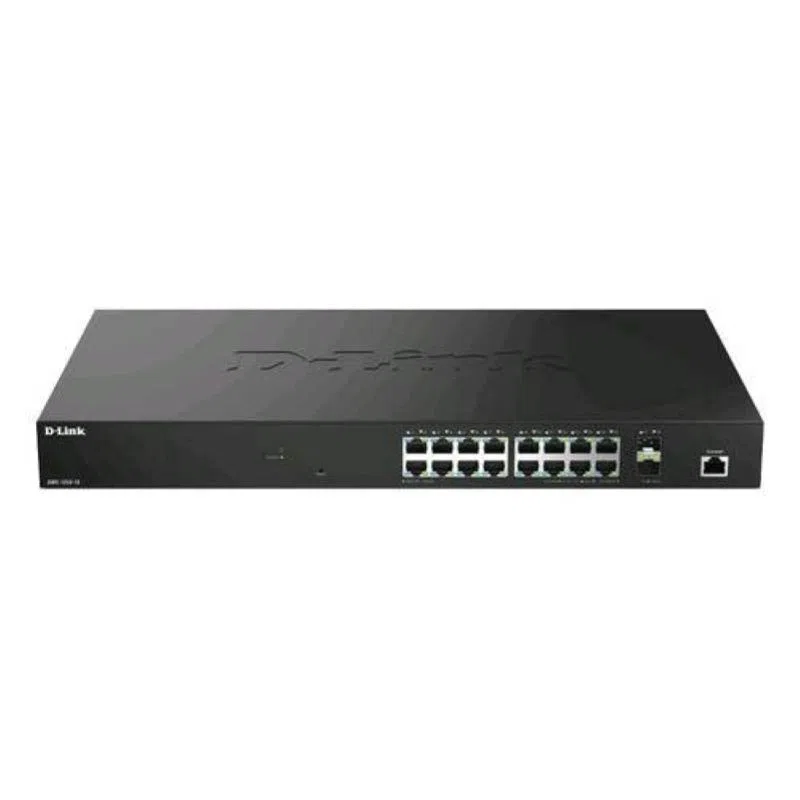 D-link dms-1250-18 switch di rete gestito l2+ 18 porte - 16 x 10/100/1000/2.5g + 2 x 10 gigabit sfp+ desktop — 2