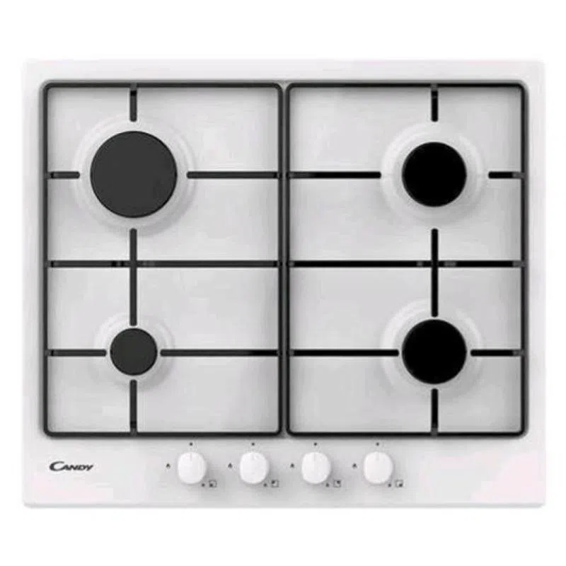 Candy chw6brww piano cottura a gas 4 fuochi 60cm bianco