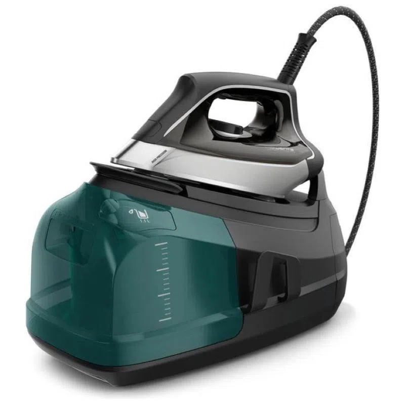 Rowenta dg8627 ferro da stiro con caldaia a vapore professionale potenza 2400 watt funzione vapore verticale colore nero e verde