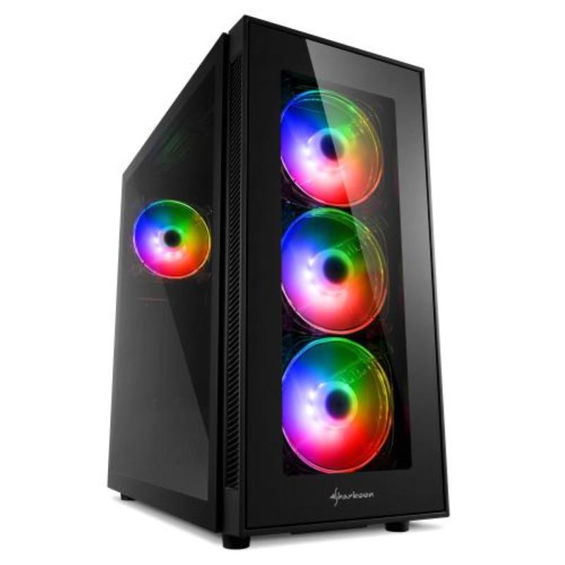 Sharkoon tg5 pro rgb midi tower nero — 2