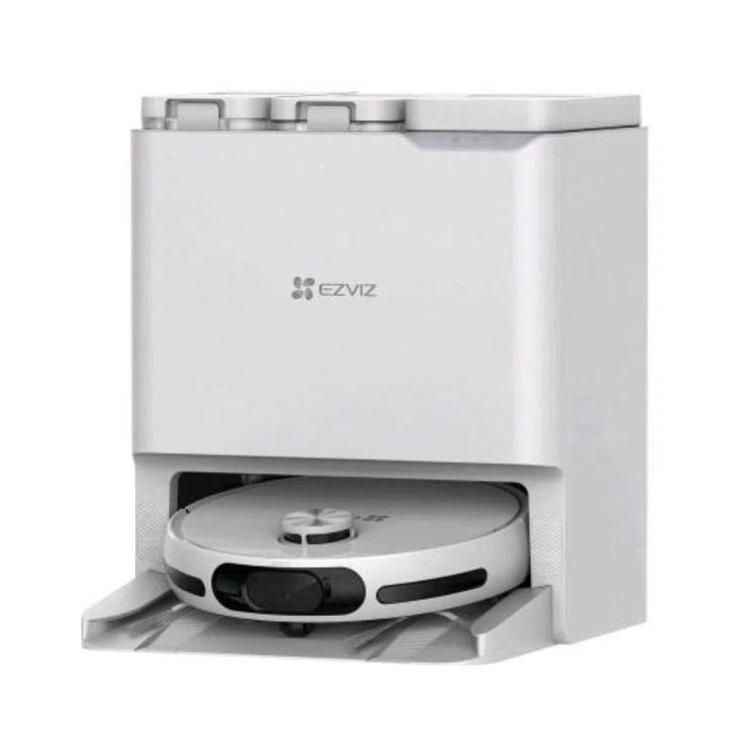 Ezviz rs20 pro robot aspirapolvere lavapavimenti wi-fi con base 7200pa base per ricarica e svuotamento acqua/ polvere sacchetto 300 ml pulisce fino a 300 mq bianco