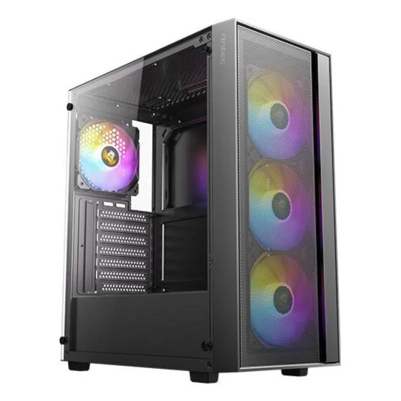Antec ax65 argb case midi tower vetro temprato no-power atx/matx/mini-itx