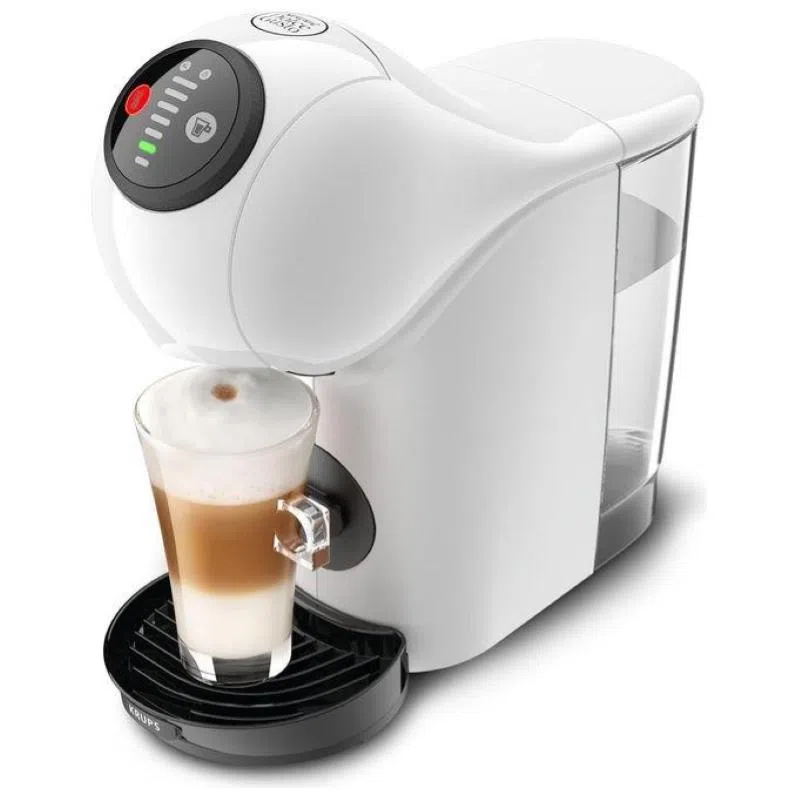 Krups kp2431k genio s macchina per caffe` espresso automatica in bianco per bevande in capsula